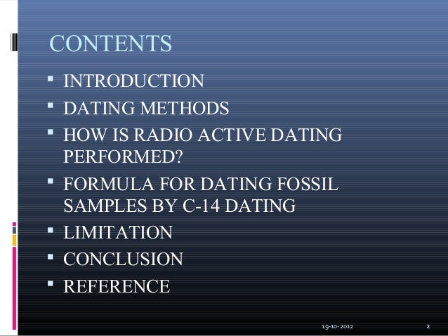 dating methods other than carbon